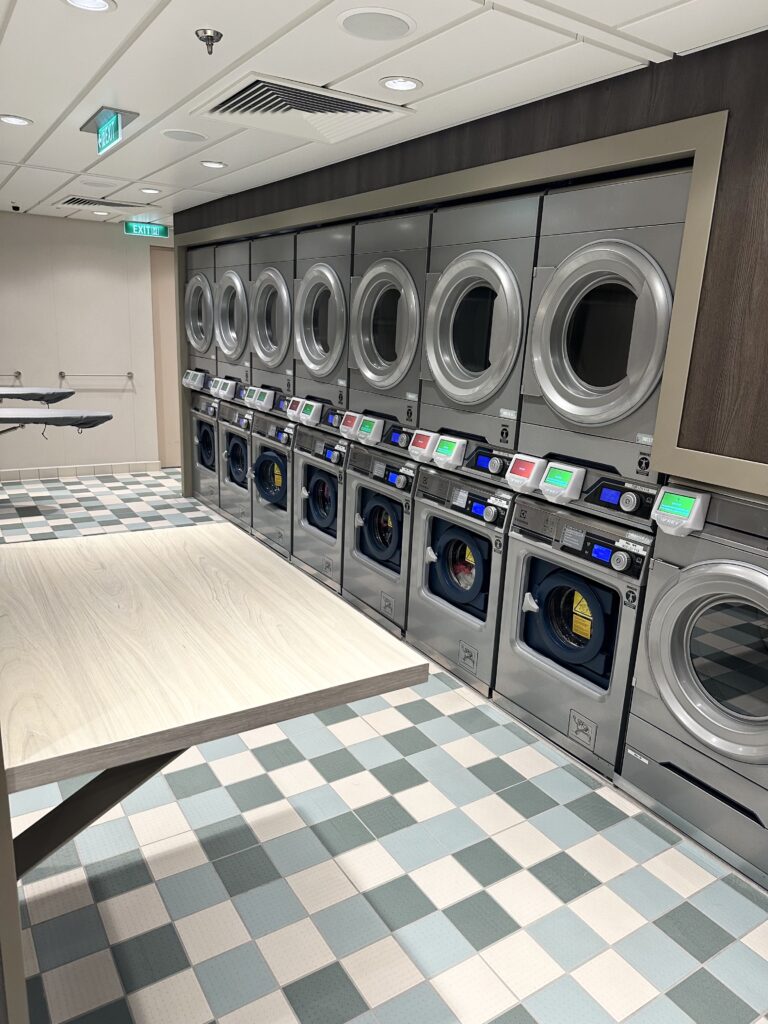 Disney Wish laundry area
