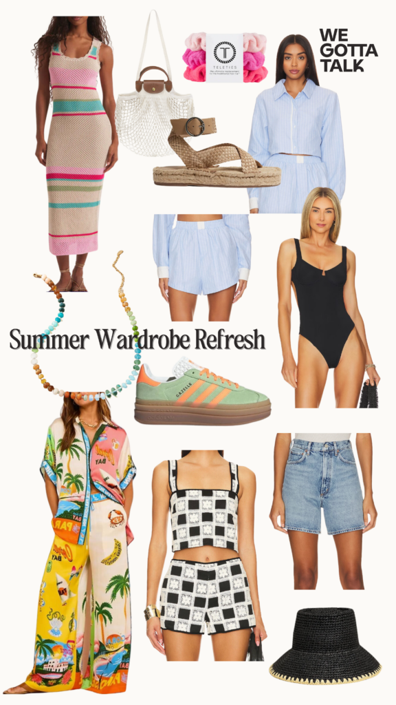 collage of Summer Wardrobe Refresh