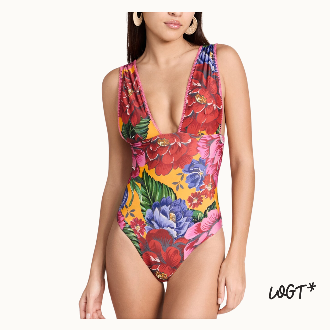 best floral one piece swimsuit