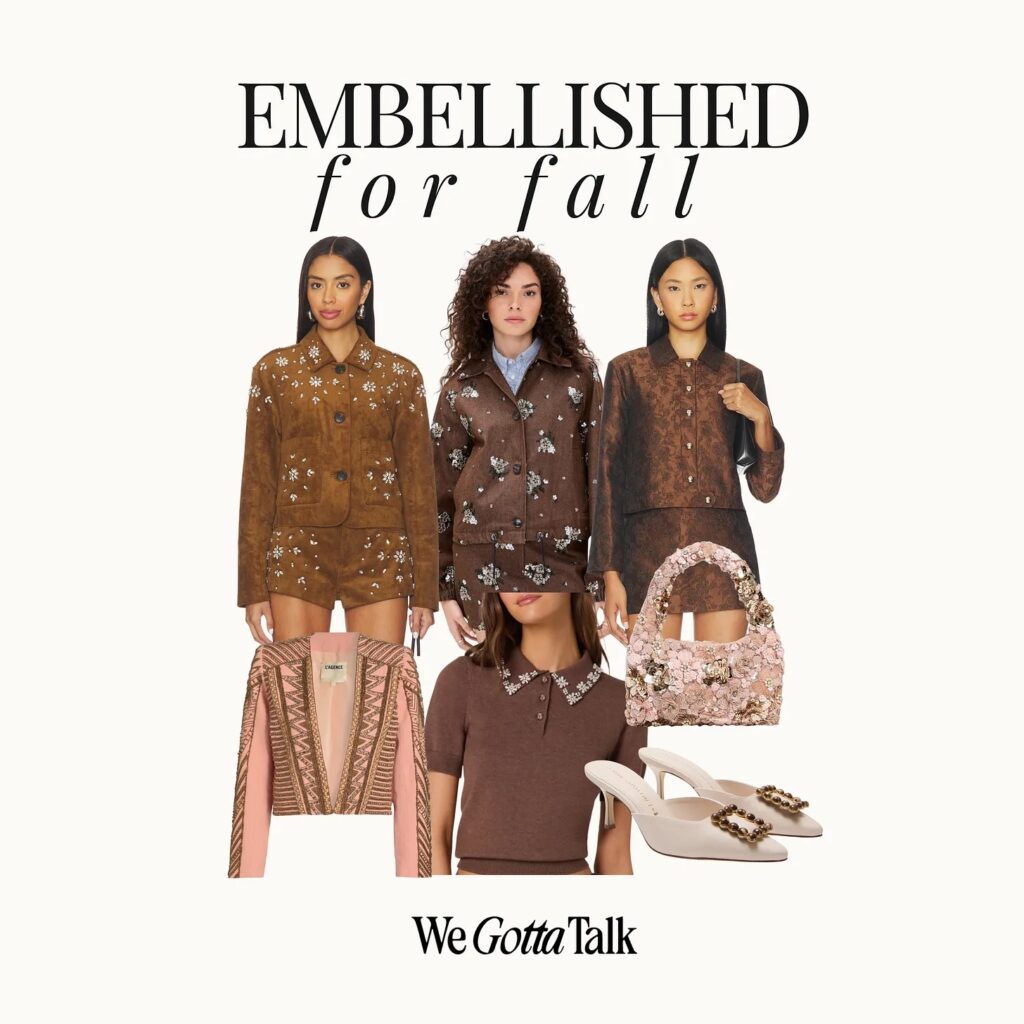 embellished for fall brown and cream